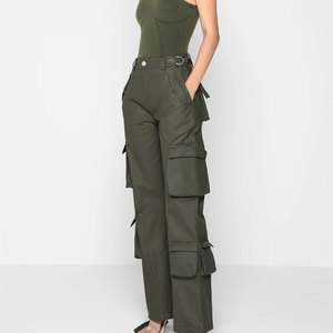 Vaqueros de mujer de cintura alta estilo boyfriend vintage, holgados, de pierna recta, casuales, de mezclilla, tipo cargo, acampanados, de lavado medio, estilo streetwear - Product Image 4