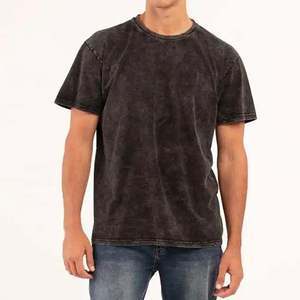 T-shirt Streetwear pour Homme, 100% Coton, Coupe Ample, Séchage Rapide, Respirant, Effet Délavé, avec Logo Imprimé sur le Devant, Nouveau Style, Nouvelle Collection - Product Image 1