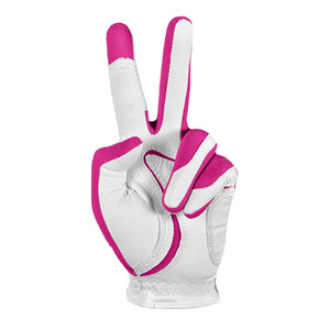 Guante de Golf de Piel de Oveja Rosa y Blanco para Hombre, Transpirable, Antideslizante, Suave, Flexible, Ligero, con Cierre de Gancho y Bucle, para Deportes al Aire Libre - Product Image 3