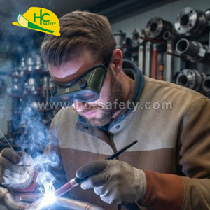Lunettes de soudage HC Safety A612-5 à sangle réglable, équipement de protection durable pour la sécurité industrielle, en laboratoire et en extérieur - Product Image 3