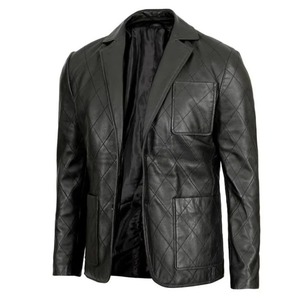 Leather Jacket Set Men Custom Private Label Motorcycle Genuine Leather 100% Grunted Stand Collar <b>Maximize</b> Wear - Product Image 6