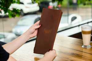 ปกเมนูหนังแท้สั่งทำพิเศษ ปกเมนูร้านอาหาร ปกเมนูหนังแท้สุดหรู ซองใส่บิลร้านกาแฟ LMC-0151 - Product Image 2