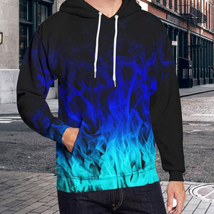 Sweat à capuche imprimé en molleton épais pour homme, personnalisable avec logo, pull respirant pour adulte, idéal pour l'entraînement hivernal - Product Image 2