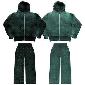 Chándal Unisex para Adultos, con Capucha, Transpirable, 2 en 1, Manga Larga, Informal, para Otoño, con Bolsillos Laterales, Corte Regular, 100% Algodón - Product Image 6