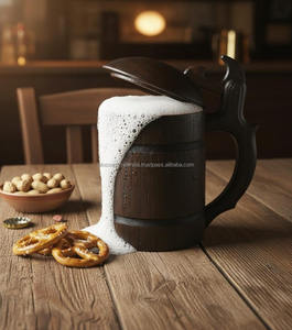 Mug à café en bois écologique fabriqué en Inde, qualité supérieure, exportation, prix le plus bas, assurance mondiale - Product Image 1