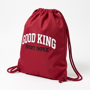 Mochila Deportiva de Poliéster Rojo Carmesí con Cordón, Estampado de Letras Universitarias en Plastisol o Bordado, Bolsas para Equipos Deportivos, MOQ Bajo - Product Image 3