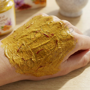 Masque facial éclaircissant au safran naturel Kesar pour une peau éclatante, soin du teint et uniformisation du teint - Product Image 5