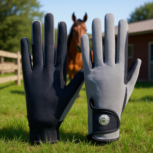 Custom Logo and Color Horse Riding Gloves <b>Equestrian</b> Sets & Accessories - Product Image 3