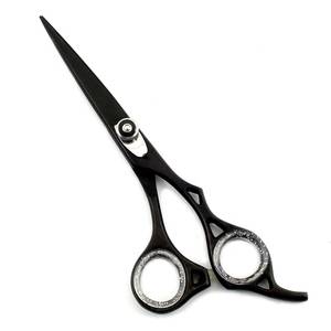 Ensemble de ciseaux professionnels pour la coupe des cheveux avec peigne, lame en acier inoxydable 440C, lame tranchante, manche long, pour droitiers, usage en salon - Product Image 5