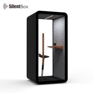 Cabina Telefonica Acustica <span class=keywords><strong>Mini</strong></span> per Interni, Insonorizzata, Piccola Cabina Telefonica Privata con Illuminazione Automatica e Circolazione dell'Aria per Aeroporti - Product Image 5