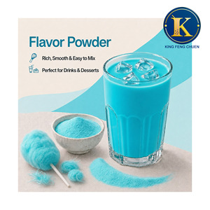 Mélange de poudre aromatisée au thé au lait et à la barbe à papa bleu, sac de 1 kg, King Feng Chuen, certifié HACCP ISO22000, durée de conservation de 16 mois, TW - Product Image 1