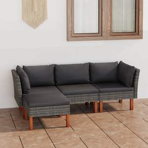 Conjunto de Muebles de Jardín Grises - Product Image 1