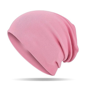 Vintage pink Ribbed Knit Beanie-Unisex Winter <b>Warm</b> <b>Hat</b> Soft Stretch Spandex/Cotton Minimalist Streetwear Essential - Product Image 1