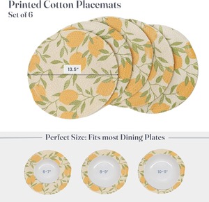 Set de table en coton de qualité supérieure, fait main, pour la cuisine et la décoration de la maison, disponible à la vente - Product Image 1