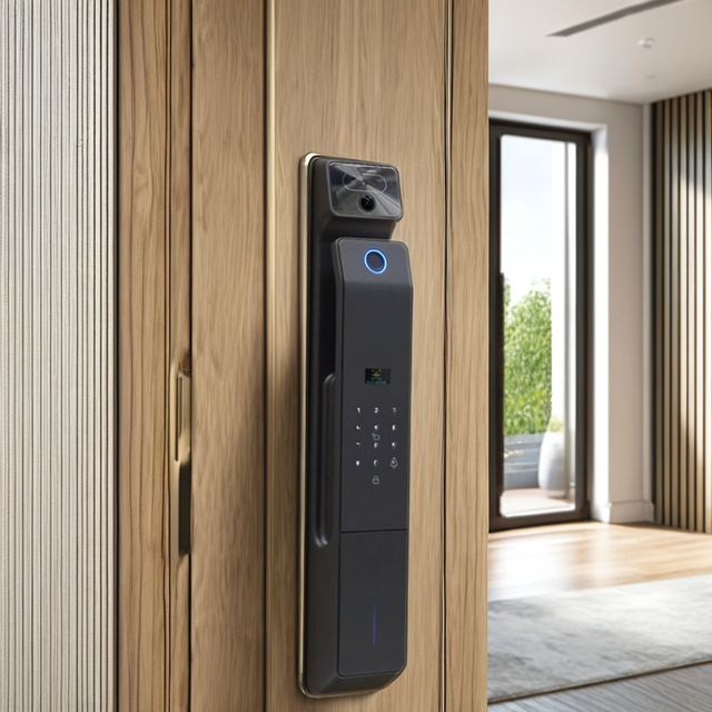 YGS 3D Face Recognition Smart Door Lock Video Door Lock Digital Biometric Fingerprint Security Fully Automatic Smart Lock