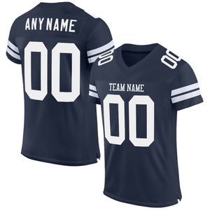 Wholsale Direct Industry Best Selling Custom Black <b>Silver</b> <b>Mesh</b> Authentic Football Jersey - Product Image 3