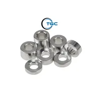 Espaciador Redondo de Aluminio, Casquillo Metálico para Aplicaciones Mecánicas, Eléctricas e Ingeniería