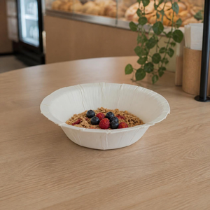 Bol de service rond jetable en carton blanc écologique de 500 ml, de qualité alimentaire, pour salade, soupe, fruits, pique-nique, restauration - Product Image 6