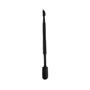 Pousse-cuticules professionnel en acier inoxydable léger et durable avec poignée texturée antidérapante pour manucure double usage haute performance - Product Image 3
