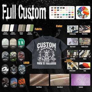 เสื้อยืดผู้ชายพิมพ์ลายตามสั่ง สีดำ คอกลม แขนสั้น สไตล์สตรีท ผ้าเจอร์ซีย์คอตตอน ทรงปกติ ลายพิมพ์ด้านหน้า โลโก้ - Product Image 5
