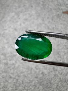 Émeraude naturelle de 4,27 carats, provenant de la mine de Zambie, de forme ovale, vert profond, pierre précieuse pour bague de luxe, pendentif, bijoux personnalisés - Product Image 5
