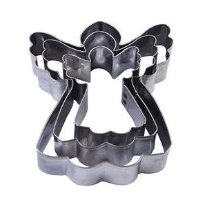 Angel Cookie and Fondant <b>Cutter</b> 3 Pcs Set Stainless Steel Baking Molds Pastry Tools <b>Cake</b> Decorating Reusable - Product Image 5