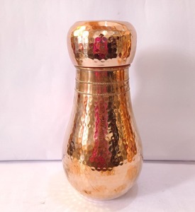 Pot à sucre en cuivre pur de haute qualité, fait main, martelé, pour le stockage alimentaire, design rond, artisanat métallique - Product Image 6