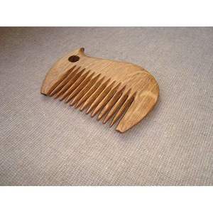 Peine de Madera Ecológico Antiestático para Desenredar el Cabello, Hecho a Mano con Madera de Neem, para el Cuidado del Cabello, Artesanías de Bambú y Madera - Product Image 6