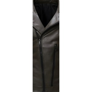 Premium Quality Leather Winter <b>Jacket</b> for Men with Front Logo Reversible & Heated Waterproof & Windproof Wool <b>Lined</b> - Product Image 6