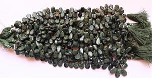 Perles de pierre précieuse Agate d'arbre naturelle AAA, forme poire Briolette, 8 pouces, taille 8x12 MM, perles lisses de haute qualité - Product Image 2