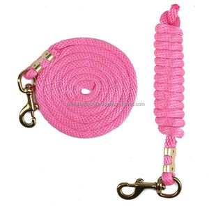 Corde de plomb solide en poly pour chevaux en nylon durable avec longueur personnalisée et mousqueton en laiton massif ou en zinc interchangeable - Product Image 5