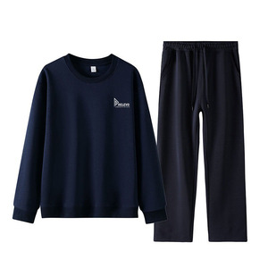 Top Premium Wholesale 100% Cotton Men's Winter Casual <b>Tracksuits</b> Hoodies Quick Dry Breathable Lightweight Front Logo-Custom - Product Image 6