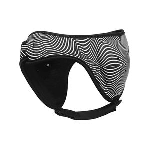 Protège-tête de boxe rayé avec aérations, protection de la tête en EVA pour adultes, unisexe, fermeture auto-agrippante - Product Image 1
