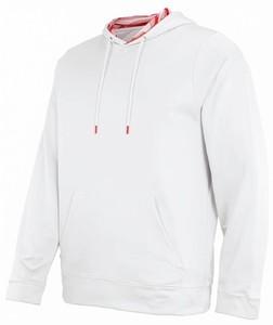 Sweat-shirt à capuche rouge pour homme, 100% coton molletonné, coupe classique, couleur unie, avec poche, pour l'automne - Product Image 3