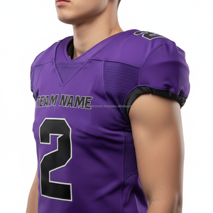 Uniforme de football américain pour femmes, imprimé, en maille, sur mesure, OEM, vente en gros - Product Image 4