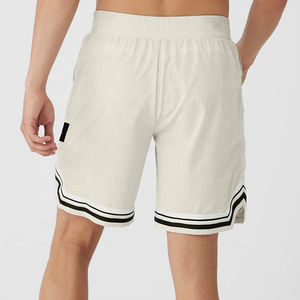 Pantalones Cortos Deportivos Transpirables y Suaves para Hombre, Talla Grande, con Estampado Urbano, de Malla, para Baloncesto, Casuales, para Gimnasio, con Bolsillo Lateral con Cremallera - Product Image 4