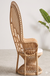 Handmade Natural Rattan Peacock Chair Sustainable Wicker Armchair For Boho Home Decor Luxury Wedding Events Outdoor Patio Furnit - Product Image 2