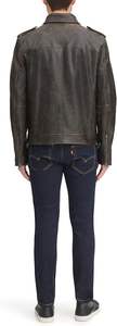 Veste en cuir marron vieilli pour homme de qualité supérieure - Style moto vintage coupe ajustée par MICAH CORPORATION - Product Image 4