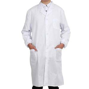 Blouse de laboratoire médicale en coton 100% de haute qualité, à manches longues, uniforme de travail pour femmes, tenue d'hôpital - Product Image 4