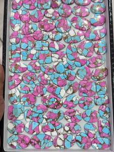 Pierre précieuse en vrac de qualité supérieure AAA, couleur turquoise bonbon, pour la fabrication de bijoux, tailles personnalisables - Product Image 2