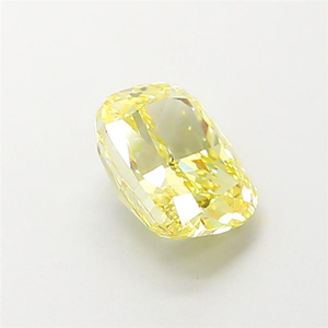 Diamant de laboratoire CVD certifié, taille coussin, jaune intense fantaisie, taille radiant, pour la création de bijoux fins de luxe avec pierres précieuses en vrac - Product Image 5