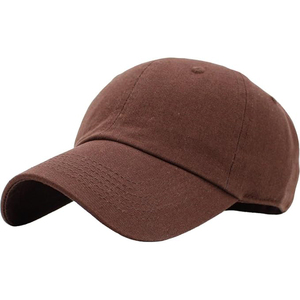 Casquette de baseball en coton bleu ciel vif, personnalisable, vierge, réglable, style Dad Hat, profil bas, pour équipe sportive - Product Image 1