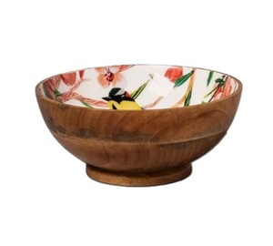 Tazón decorativo hecho a mano de madera de mango para venta al por mayor, accesorios de cocina para el hogar, vajilla, tazón para servir desayuno - Product Image 6