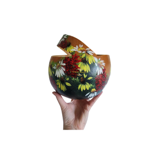 Cestas de calabaza ecológicas hechas a mano con calabaza natural seca, cesta de almacenamiento rústica para decoración del hogar y vida sostenible - Product Image 2