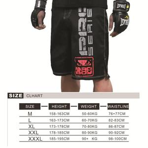 Men MMA Shorts <b>Layered</b> Print Elastic Waist Gym Training Kickboxing Lightweight Quick Dry Colorful Top top mens mma martial arts - Product Image 4