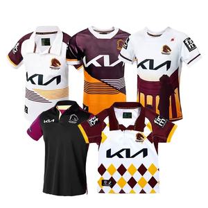 Maillot de rugby pour homme 2025, manches courtes, léger, 100% polyester, antibactérien, grande taille - Product Image 3