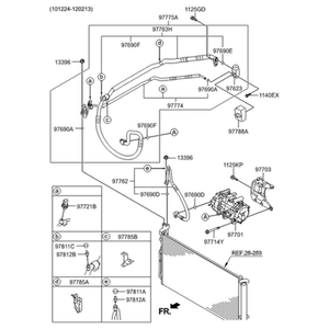 Nouveaux tuyaux et raccords de climatisation Sonata 977624R000 - Product Image 2