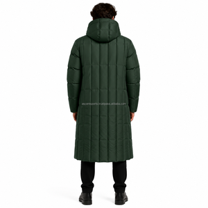 <b>Men</b> <b>Long</b> Padded <b>Winter</b> <b>Coat</b> Premium Quilted Puffer Jacket Cold Weather Outdoor Parka Waterproof Supplier Wholesale - Product Image 2