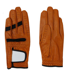 Gants d'équitation en cuir véritable pour homme 2026, couleur unie, fermeture auto-agrippante, coupe classique, accessoires équestres - Product Image 2
