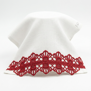 15mm <b>Red</b> Geometric Guipure Eco-Friendly Luxury GPO Lace Trim Customizable Wholesale 20 Meter Packing Kurti Borders Dupatta - Product Image 5